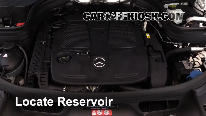 2014 Mercedes-Benz GLK350 4Matic 3.5L V6 Líquido limpiaparabrisas Agregar líquido